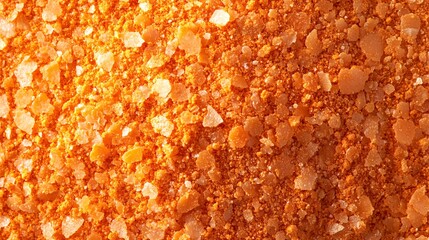 Orange Crystal Salt Close-Up Texture