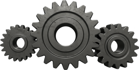 Interlocking Metal Gears Mechanism Teamwork Cooperation Engineering Industry