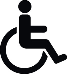 Disabled handicap icon vector