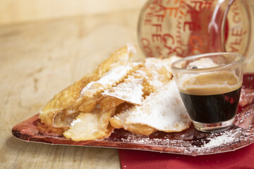 espresso coffee with frappe