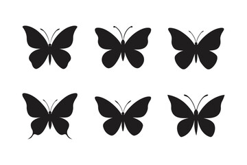 butterfly silhouette butterfly logo vector silhouette