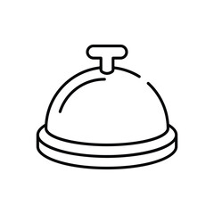 Food tray vector icon stock illustration