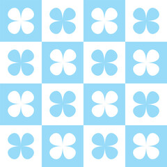 Checkered Background & Clover Vector Seamless Pattern Digital Paper – St. Patrick’s Day Green Plaid Tartan Textile Design, Celtic Shamrock Decorative Print, Irish Luck Fabric Texture