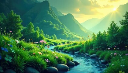 Subtle nature-inspired design repeating infinitely, pattern, backgrounds
