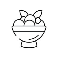 Salad vector icon stock illustration 