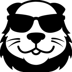 Cool Sunglasses Panda Vector for T-Shirt Designs and Logo Graphics