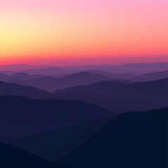 Obraz premium 레이어드산맥미니멀웹배경