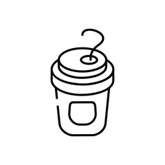 Coffee vector icon stock illustration