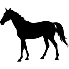 Silhouette Horse Vector Art for Tattoo and Design Projects