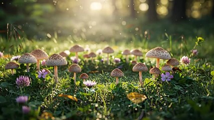 Magical Mushroom Circle - Powered by Adobe