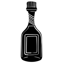 thai scented water bottle handrawn solid style illustration