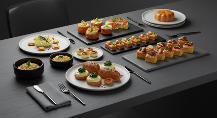 温かい光が彩る、洗練された料理の数々