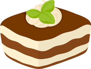 illustration tiramisu