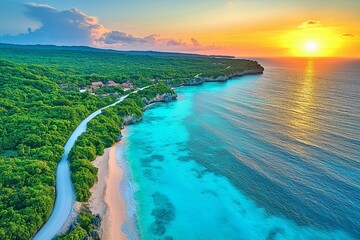 海岸沿いの道路
