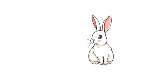 Fototapeta premium Adorable Bunny PNG for Design Projects
