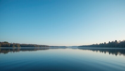 Calm lake reflection nature landscape photography serene environment wide angle view