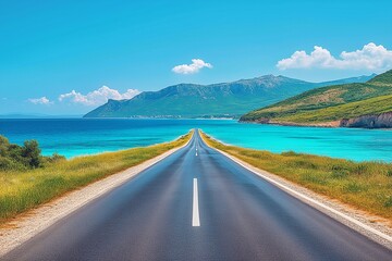 海岸沿いの道路
