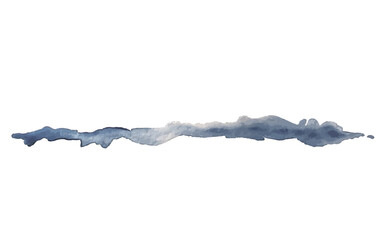 Watercolour long spot in vector.