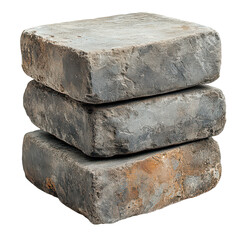 Concrete Blocks isolated on transparent background, PNG