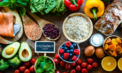 Food products recommended for pregnancy. Healthy diet