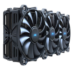 CPU Cooler Air or Liquid isolated on transparent background, PNG