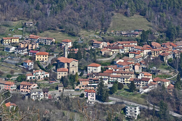 La frazione di Rasa di Varese dal Sacro Monte di Varese  - Varese, Lombardia