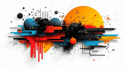Abstract Digital Art Graphic Design Background