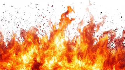 Intense Fiery Flames Illustration