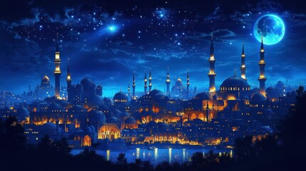 Enchanted Night in a Mystical City