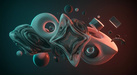 Dynamic Neon Organic Design