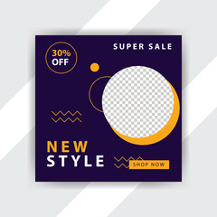 Fototapeta premium Modern Super Sale for New Style