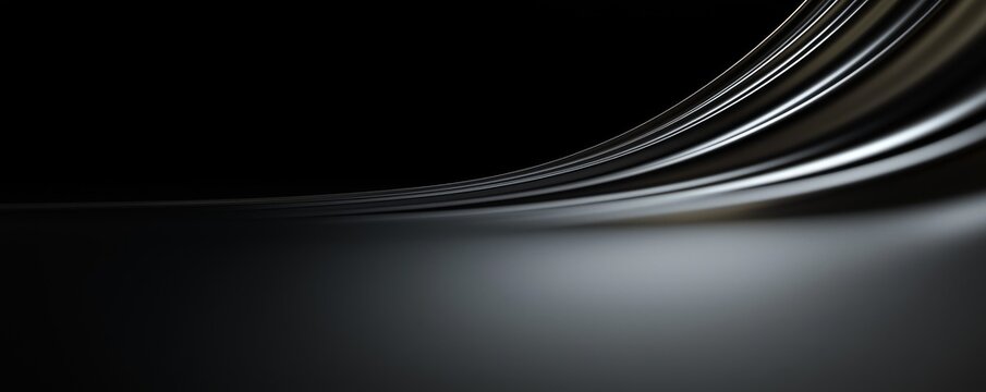 Abstract curved design with smooth lines.
