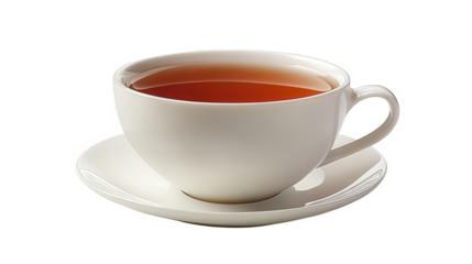 White Tea Cup with Hot Beverage