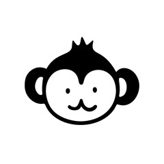 シンプルなさるのイラスト素材