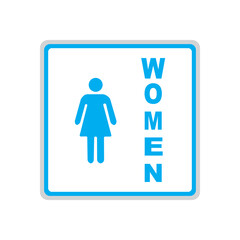 Women toilet signage vector illustration 06