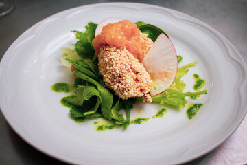 Exquisite Restaurant Plated Dish