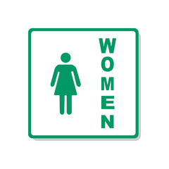 Women toilet signage vector illustration