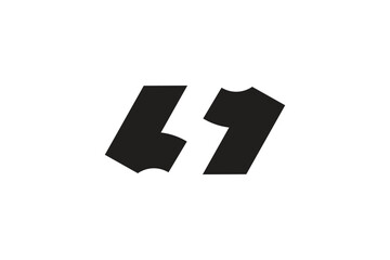 S1 logo design concept with negative space