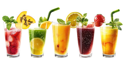 Fototapeta premium Assorted Refreshing Fruit Juices