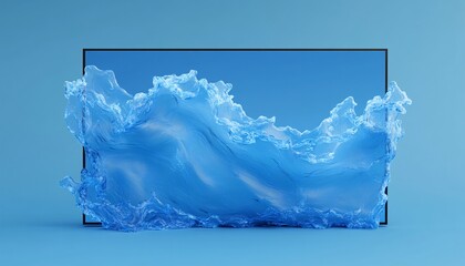 Photo-realistic depiction of a distorted TV screen showcasing an error display, capturing the essence of a device malfunction with vibrant, wavy distortions.