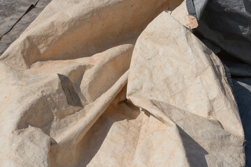 beige tarp material