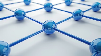 An abstract representation of manufacturing supply chain or logistics with interconnected lines and nodes.