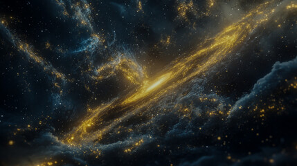 Andromeda Galaxy in Vast Deep Space, Stunning Cosmic View – Generative AI.