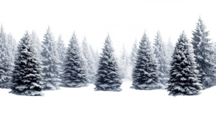 Snowy Forest Landscape Winter Scene