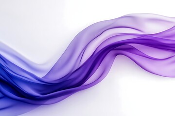 Abstract Purple and Blue Flowing Fabric Design