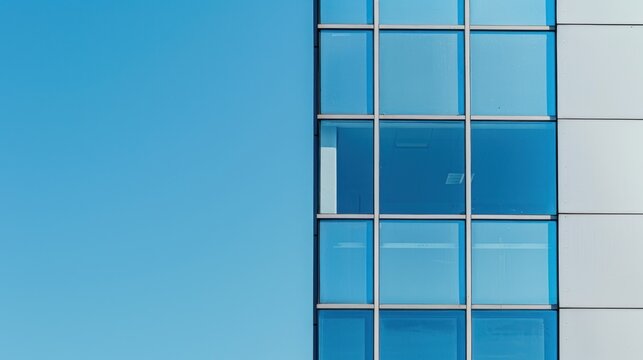 Close-up of office building signage or logo, against a plain background, symbolizing corporate identity and branding.