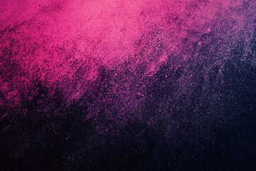 Fototapeta premium Abstract Pink and Purple Powder Explosion on Black Background Texture