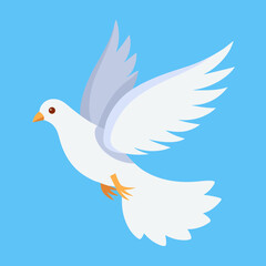 Obraz premium white dove flying 