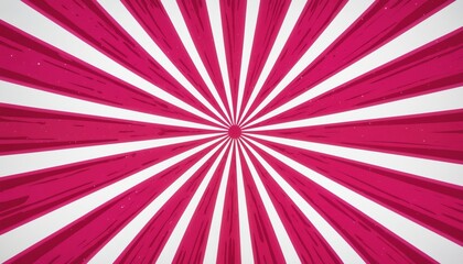 This is a vibrant, radial burst background with thick white and pink stripes