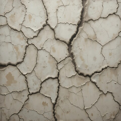 Cracked Wall Texture with Weathered Paint
